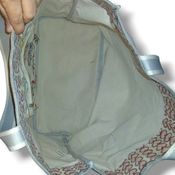 LIKE NEW Brighton "LOVE Is In Bloom" Canvas Tote - Picture 6 of 7